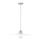 Z-Lite Paloma Pendant, 1-Light, 24 In.W x 6.75 In.H, Brushed Nickel/Gloss Opal 820P24-BN - alternate 1